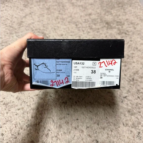 CHANEL Black Shoe Box - Picture 2 of 5